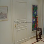 Porte intérieure de communication MDF MASSIF  CHENE  SAPIN sur mesure Moulurée Vitée plaquée  TELLEY   (123)