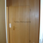 Porte intérieure de communication MDF MASSIF  CHENE  SAPIN sur mesure Moulurée Vitée plaquée  TELLEY   (17)
